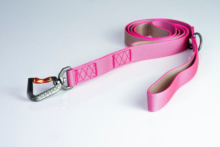 Sleepypod Power Leash - Pink Peony Chromaweave - Leash by Sleepypod