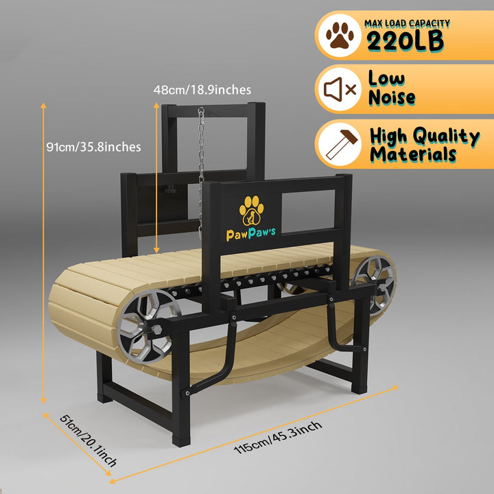 PawPaw's Dog Treadmill for Small Dogs, Mini Dogs - - Dog Treadmills by PawPaw's
