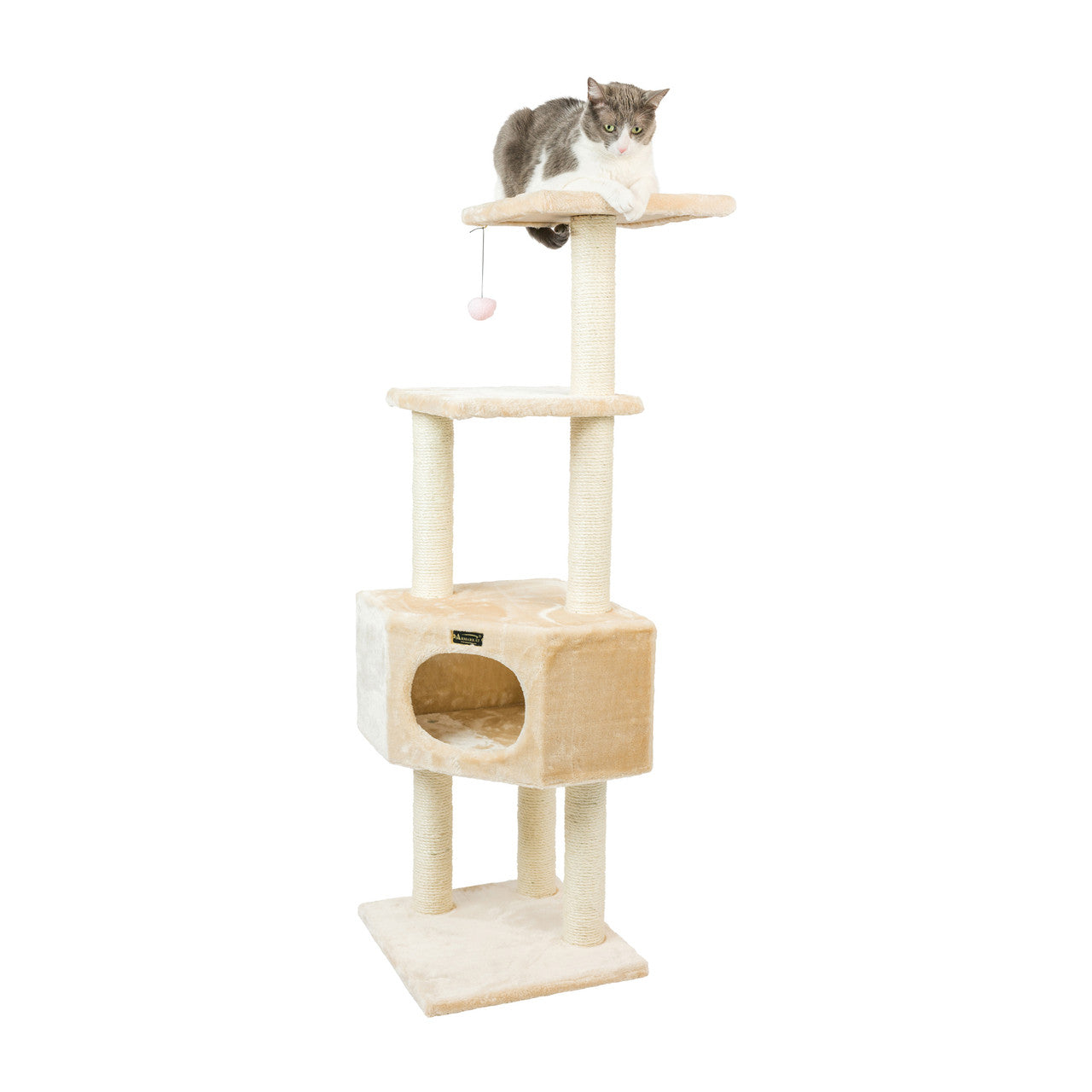 Armarkat 52" 3-Tier Real Wood Cat Tree