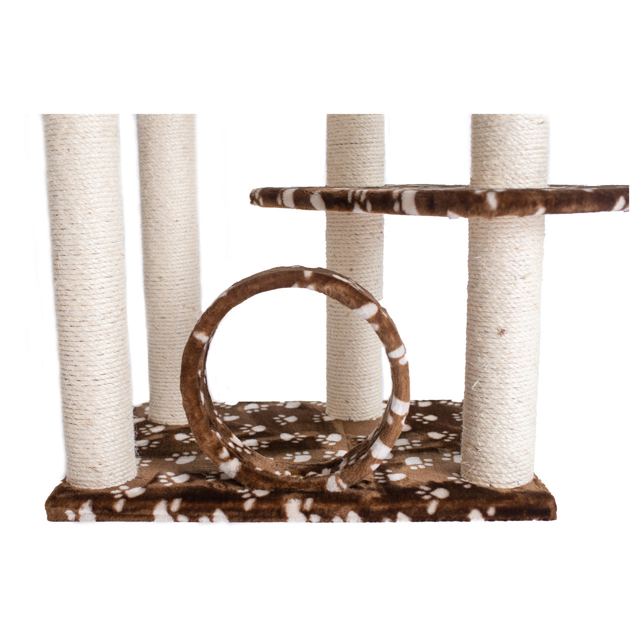Armarkat 66" Real Wood Cat Tree with Hammock, Bed and Natural Sisal Post - - Cat Tree by Armarkat