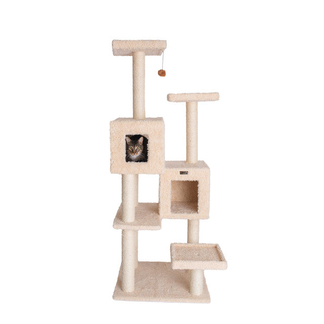 Armarkat 67" Multi-Level Real Wood Cat Tree with Two Condos - - Cat Tree by Armarkat