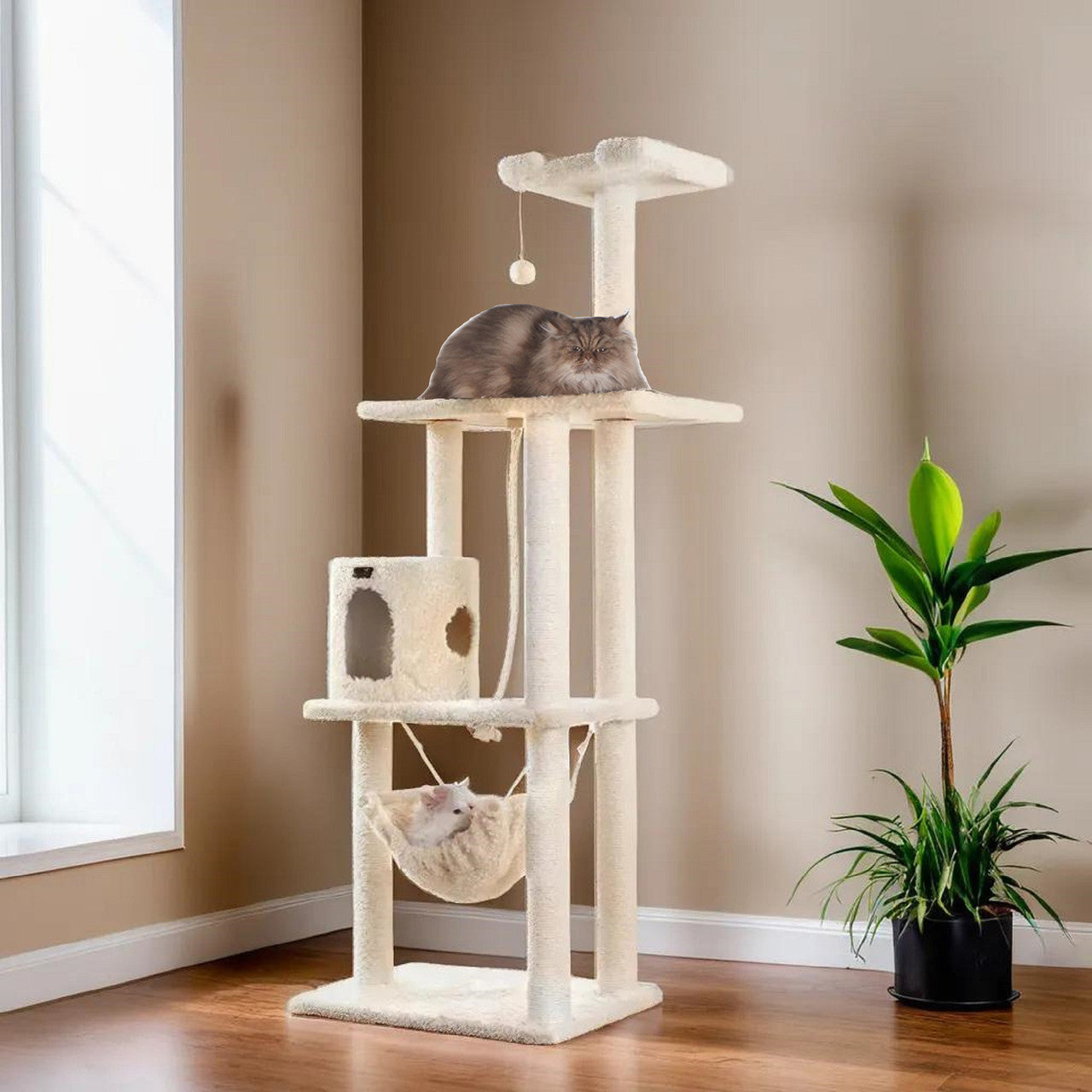 Armarkat 70" Real Wood Cat Tree - - Cat Tree by Armarkat