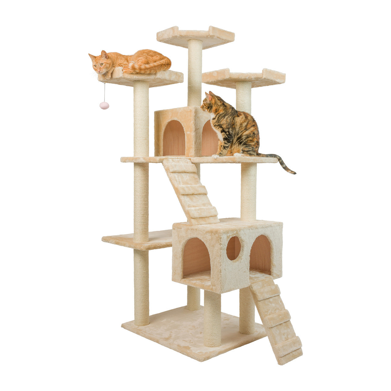 Armarkat 74" Multi-Level Real Wood Cat Tree - - Cat Tree by Armarkat