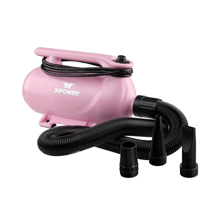XPOWER B-163 High Velocity Pet Dryer - Pink - Pet dryers by XPOWER