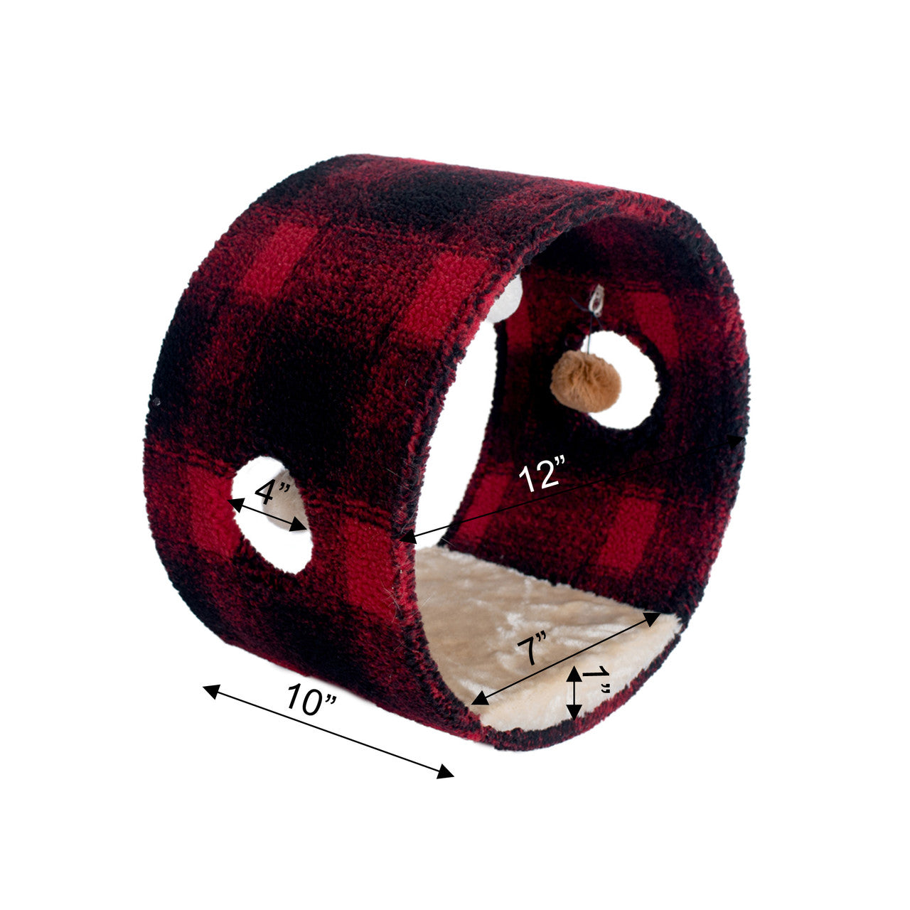 Armarkat Cat Hideaway Tunnel - Scotch Plaid - - Cat Tunnel by Armarkat