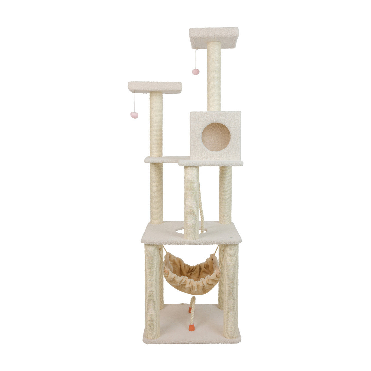 Armarkat 73" 4-Level Classic Cat Tree - Ivory - - Cat Tree by Armarkat