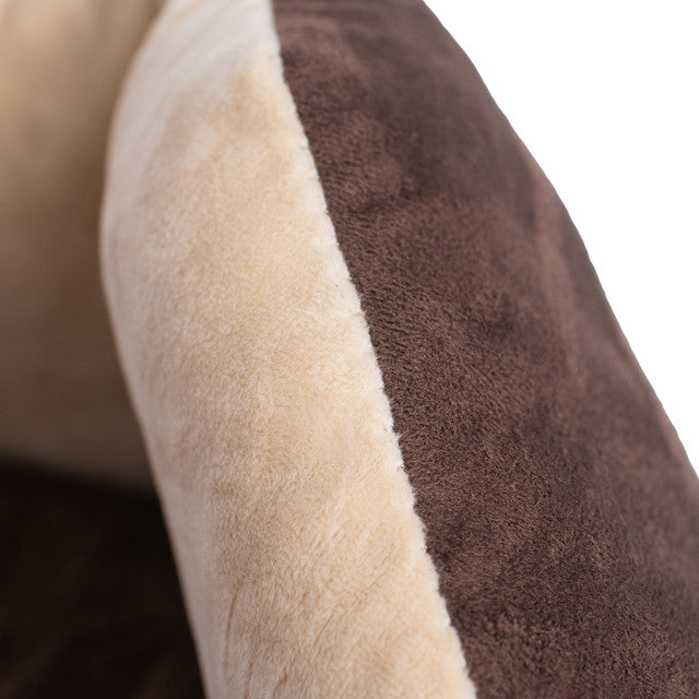 Armarkat Cozy Pet Bed for Cats and Extra Small Dogs - Mocha/Beige - - Cat Beds by Armarkat