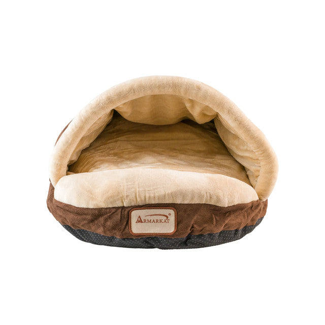 Armarkat Slipper Shape Cat Bed - Mocha/Beige - - Cat Beds by Armarkat