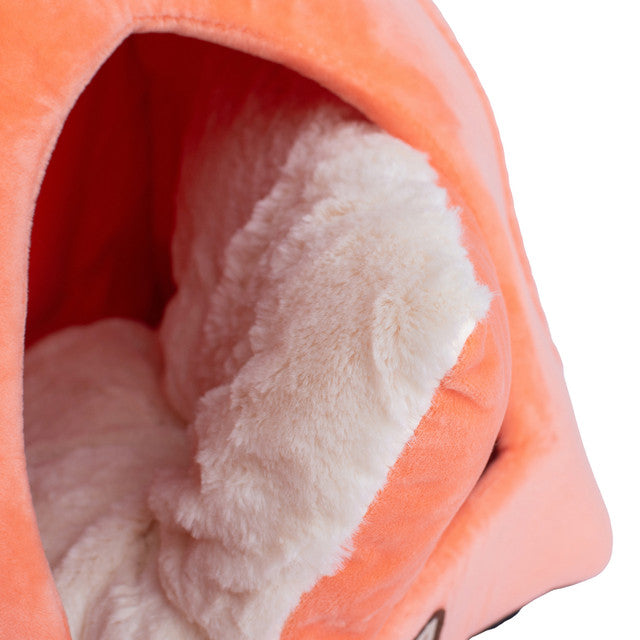 Armarkat Cat Cave - Orange/Ivory - - Cat Beds by Armarkat