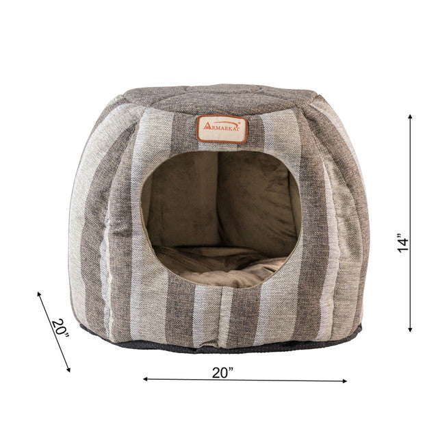 Armarkat Cat Cave - Gray/Silver - - Cat Beds by Armarkat