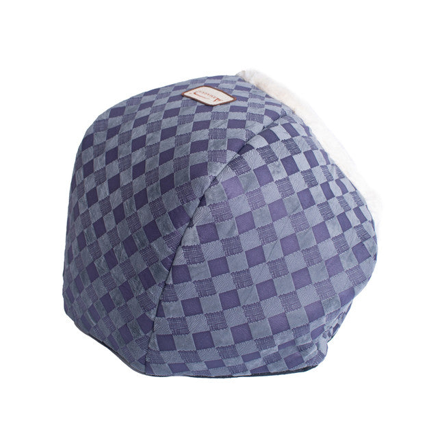 Armarkat Cuddle Cat Cave - Blue Checkered - - Cat Beds by Armarkat