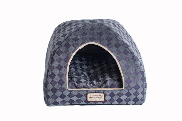 Armarkat Cat Cave/Bed - Checkered Pattern - - Cat Beds by Armarkat