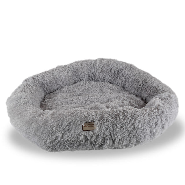 Armarkat Extra Large Fluffy Round Cat Bed - Gray - - Pet Bed by Armarkat