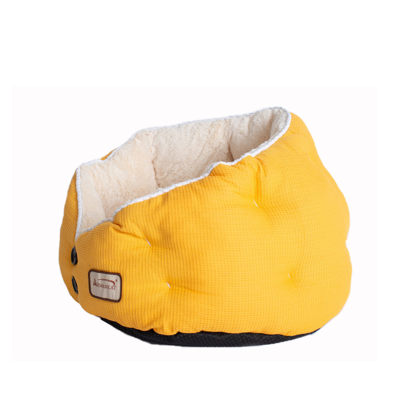 Armarkat Cat Bed - Gold Waffle/White - - Cat Beds by Armarkat