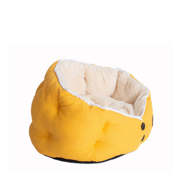 Armarkat Cat Bed - Gold Waffle/White - - Cat Beds by Armarkat