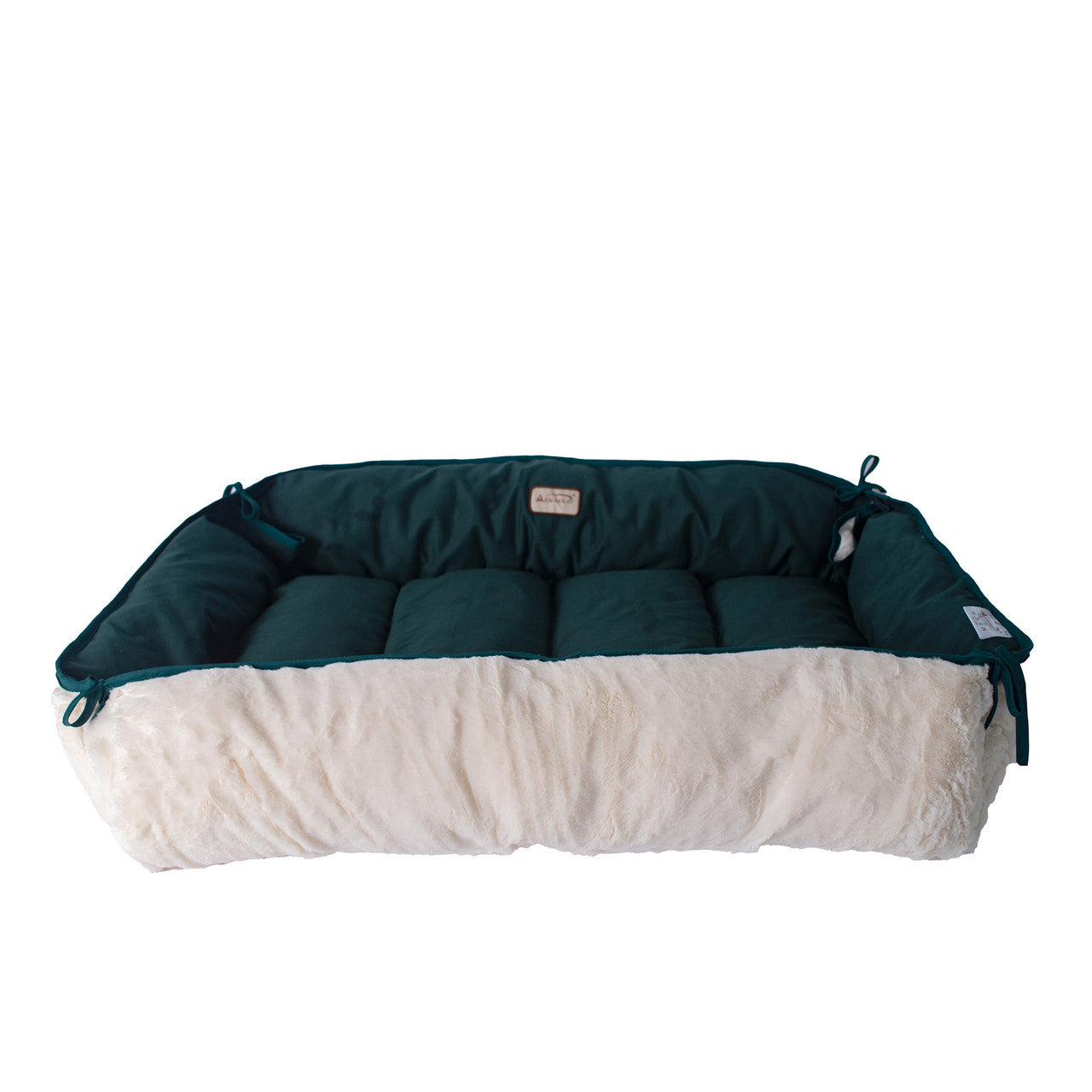 Armarkat Large Dog Bed and Mat - Green/Ivory - - Dog bed by Armarkat