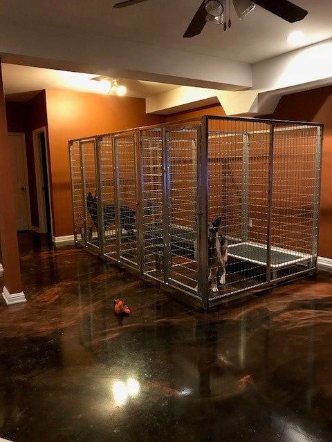 TK Products Complete 4’W x 6’L x 6’H Kennel Run w/ Stainless Steel Hardware - - Dog Kennels & Runs by TK Products