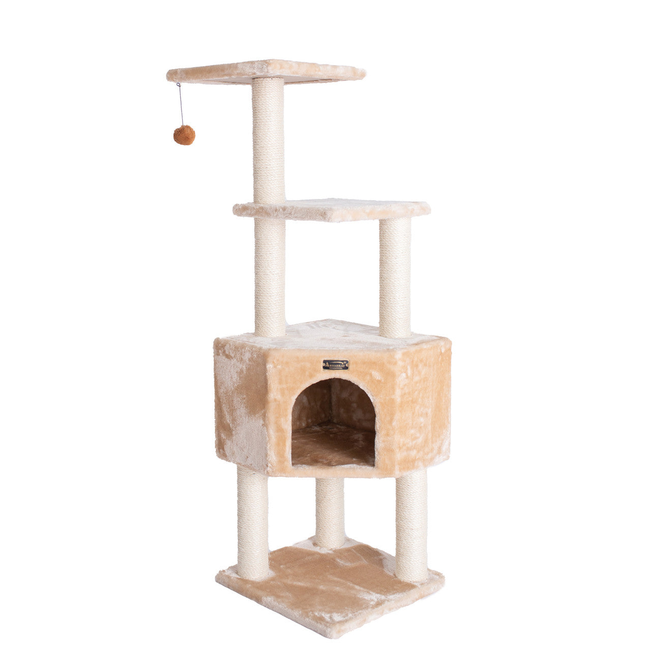Armarkat 48" 3-Level Real Wood Cat Tower - - Cat Tree by Armarkat