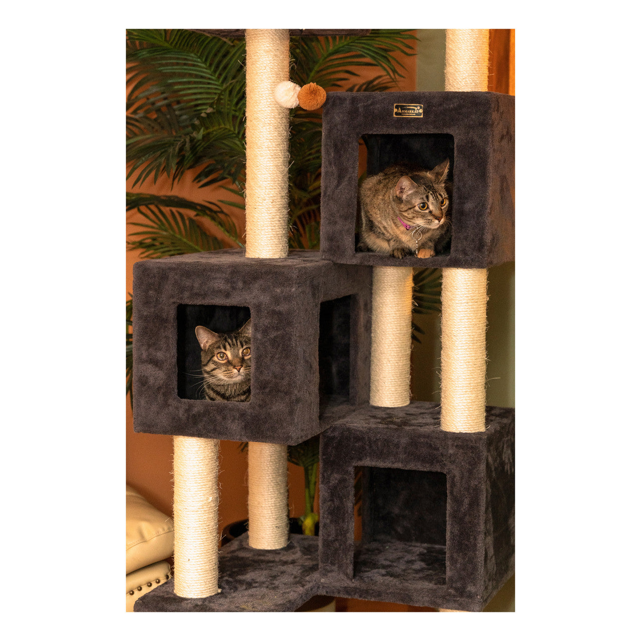 Armarkat 81" Giant Cat Tower with Condos for Multiple Cats - - Cat Tree by Armarkat