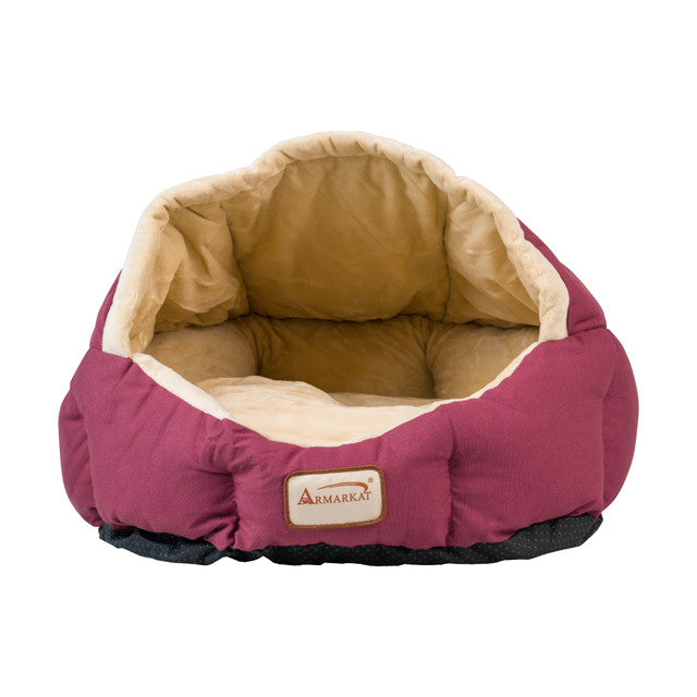 Armarkat Cat Bed - Burgundy/Ivory - - Cat Beds by Armarkat