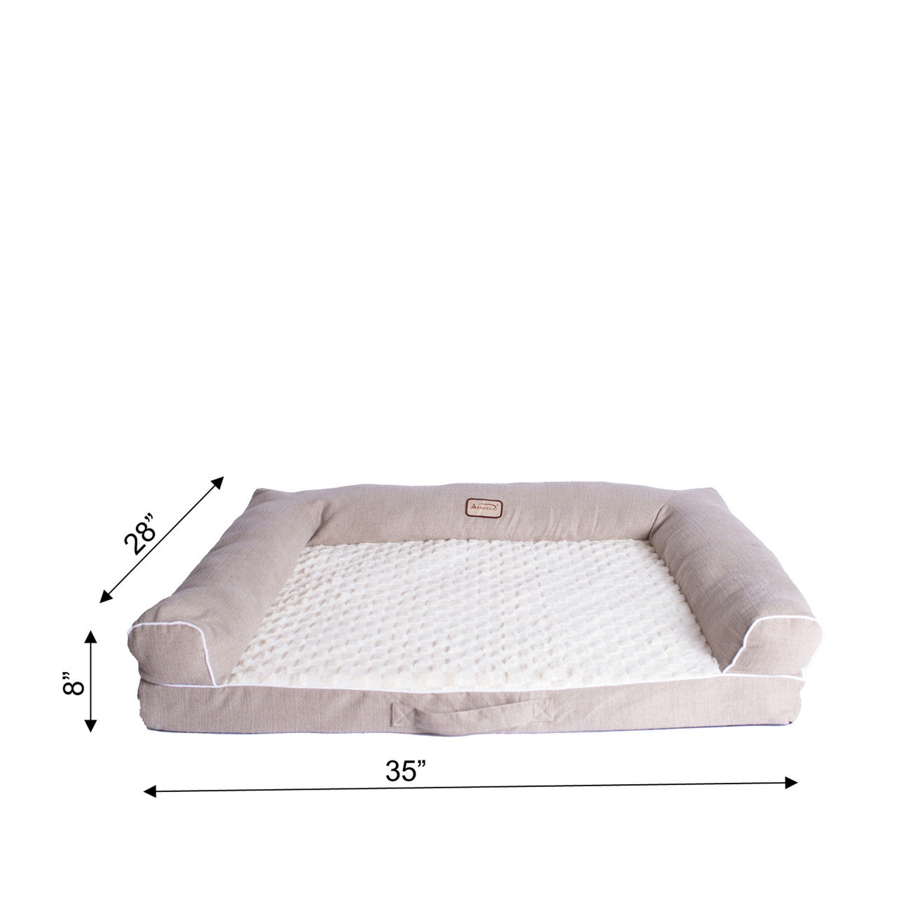 Armarkat Medium Bolstered Dog Bed with Memory Foam - - Dog bed by Armarkat