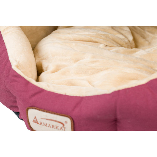 Armarkat Cat Bed - Burgundy/Ivory - - Cat Beds by Armarkat