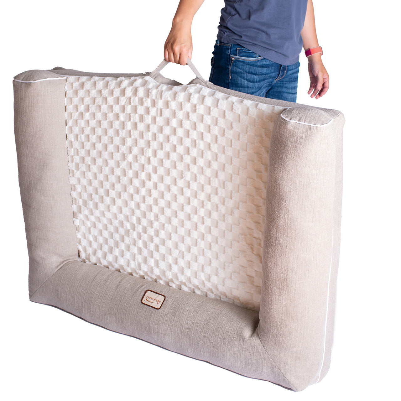 Armarkat Medium Bolstered Dog Bed with Memory Foam - - Dog bed by Armarkat