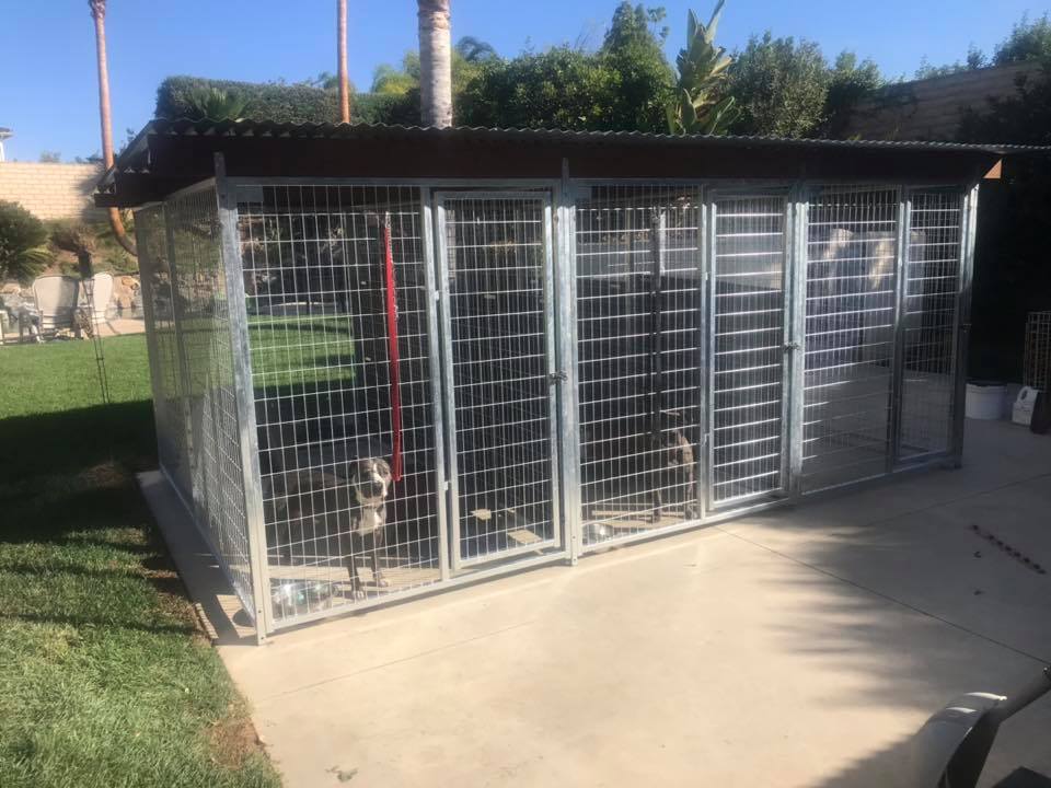 TK Products Complete 5'W Kennel w/8-3” Stainless Steel Bolt Assemblies - - Dog Kennels & Runs by TK Products