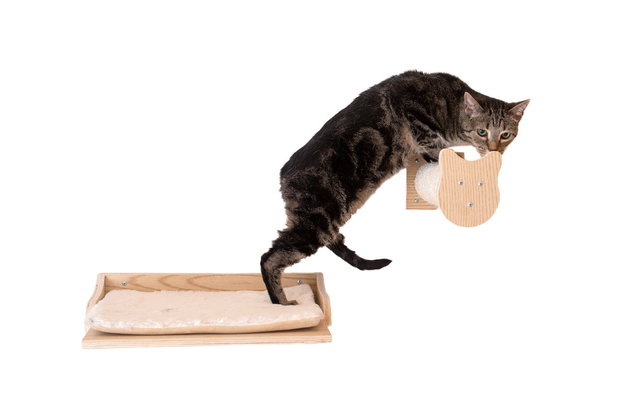 Armarkat Wall Tree with Condo, Perch and Stepup - - Cat Tree by Armarkat