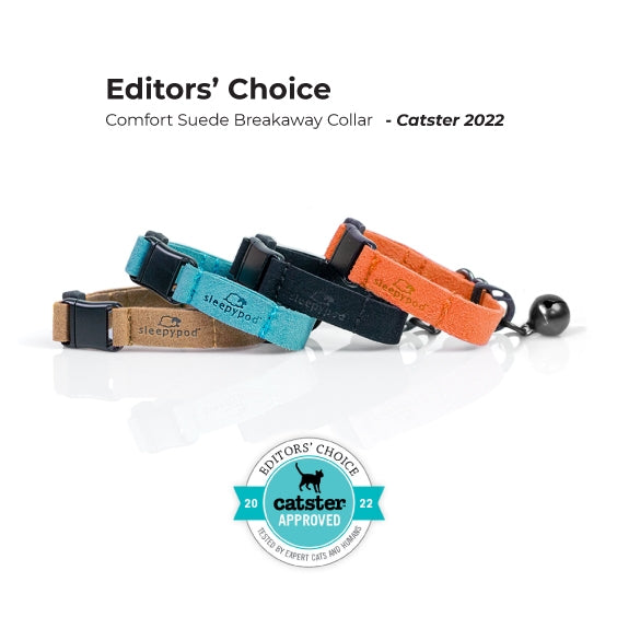 Sleepypod Comfort Suede Breakway Collar for Cats - - Collar by Sleepypod