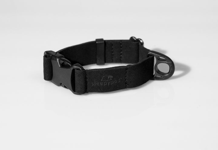 Sleepypod Comfort Suede Dog Collar - Jet Black Suede - Collar by Sleepypod