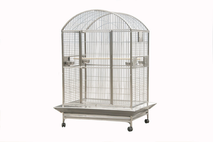 A&E Enormous Dome Top Bird Cage - Platinum - Bird cages by A&E