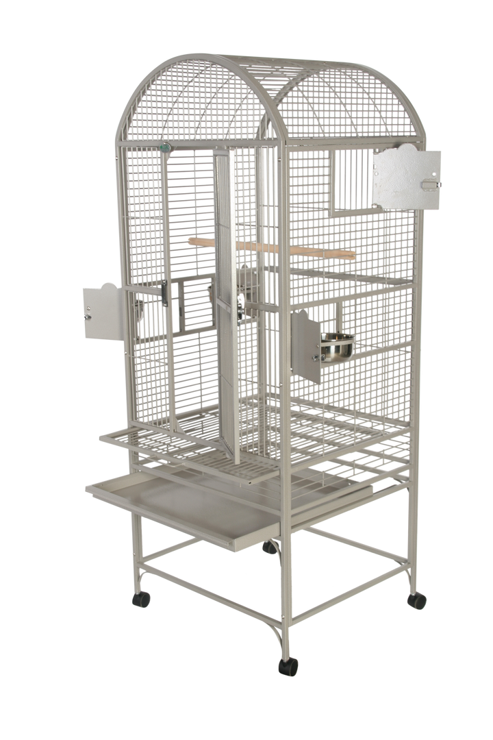A&E Small Dome Top Bird Cage - Platinum - Bird cages by A&E