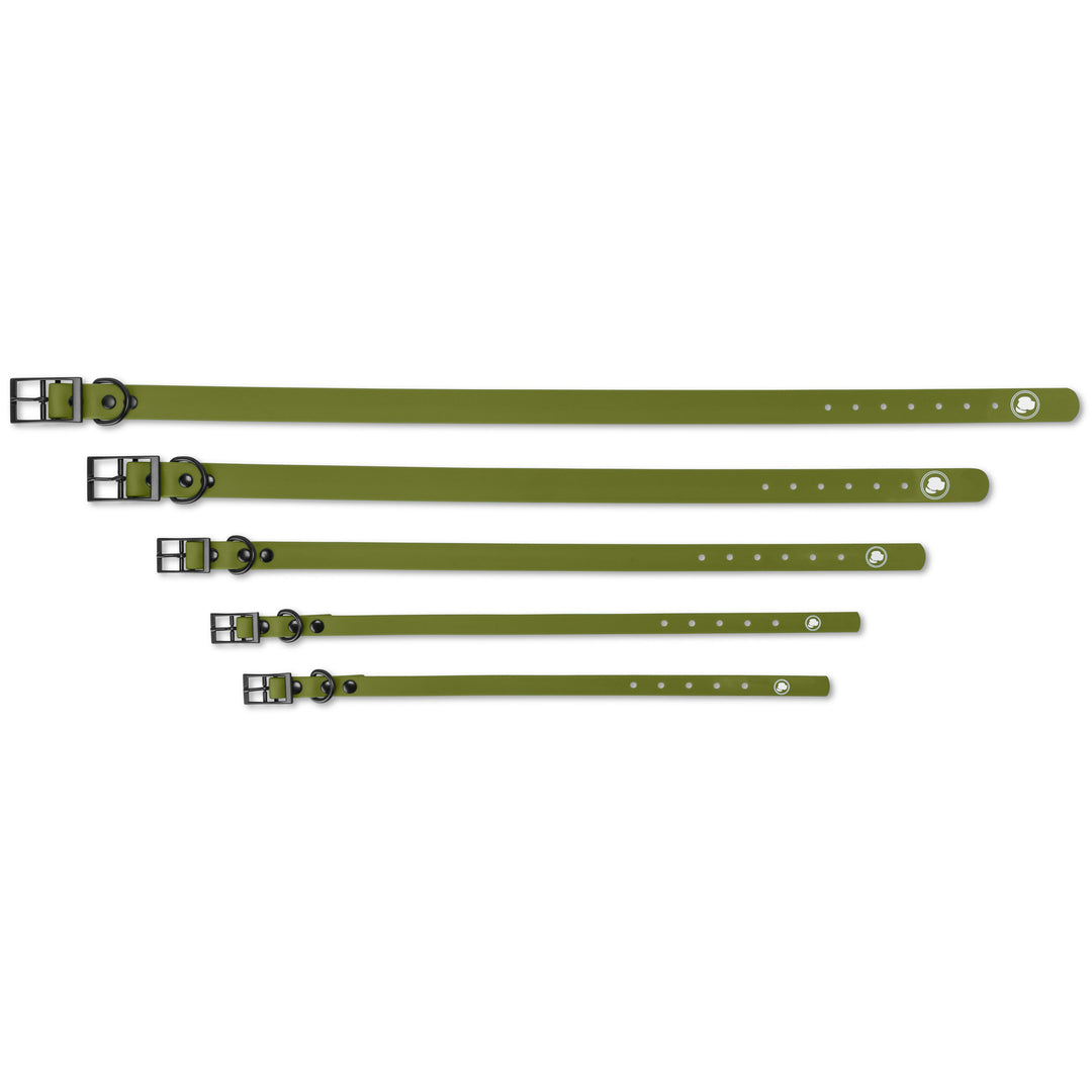 The Modern Dog Company - Olive Green Collar (Weather + Odor Resistant) - - by The Modern Dog Company Store