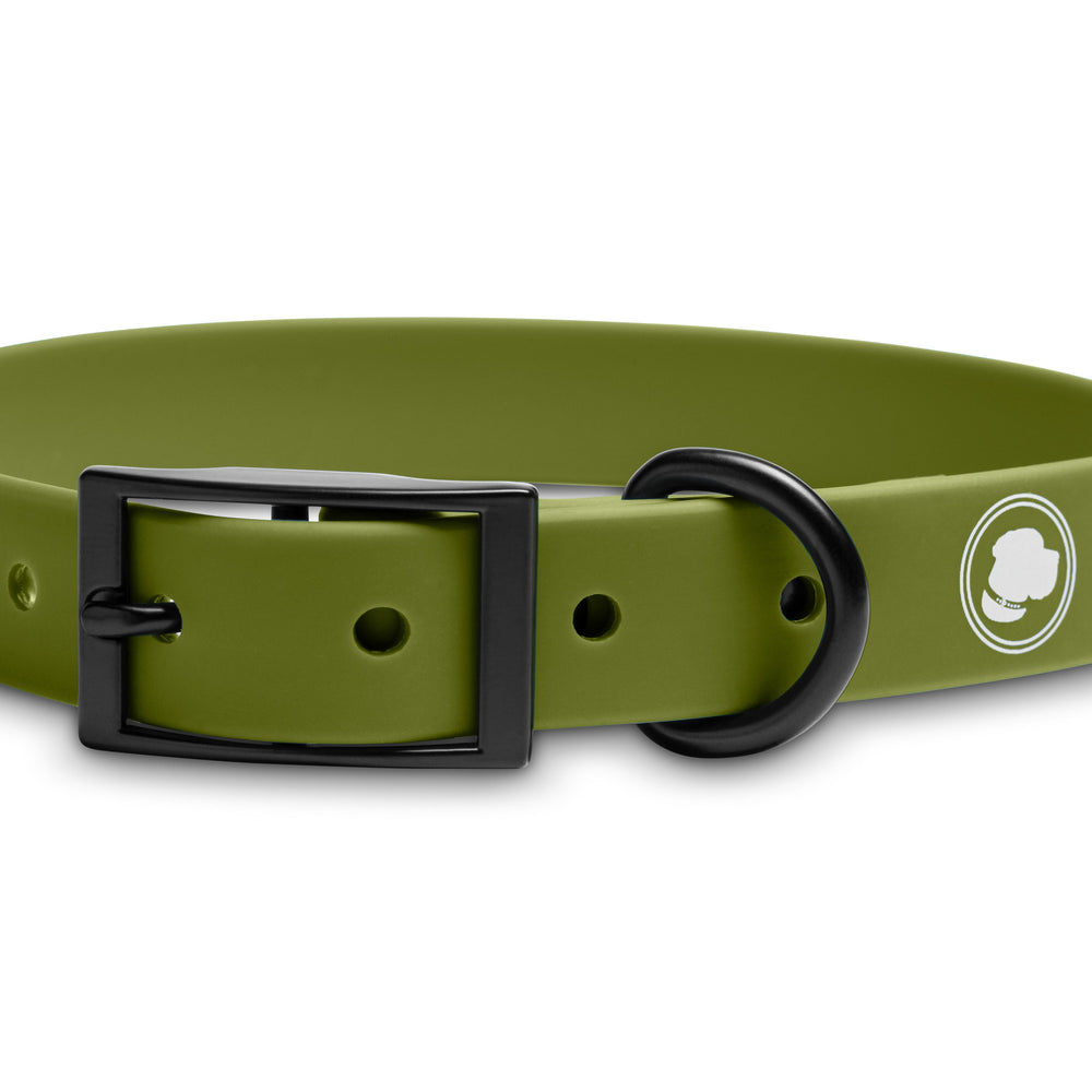 The Modern Dog Company - Olive Green Collar (Weather + Odor Resistant) - - by The Modern Dog Company Store