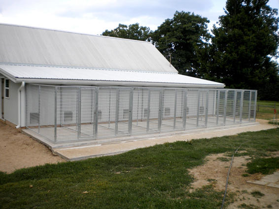 TK Products Complete 5’W x 10’L x 6’H Kennel Run w/ Stainless Steel Hardware - - Dog Kennels & Runs by TK Products