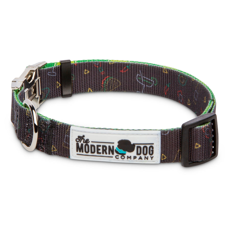 The Modern Dog Company - Retro Taco Tuesday Collar - - by The Modern Dog Company Store