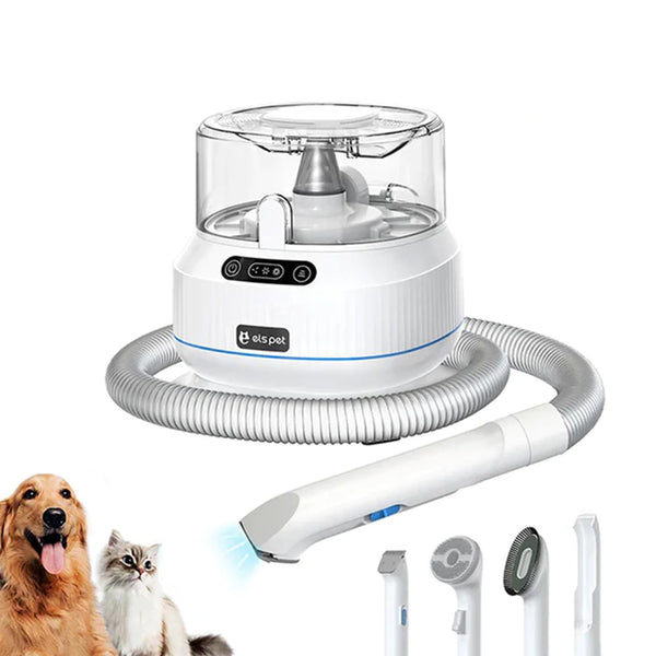 Els Pet Pet Grooming Vacuum Kit with 5 Grooming Tools