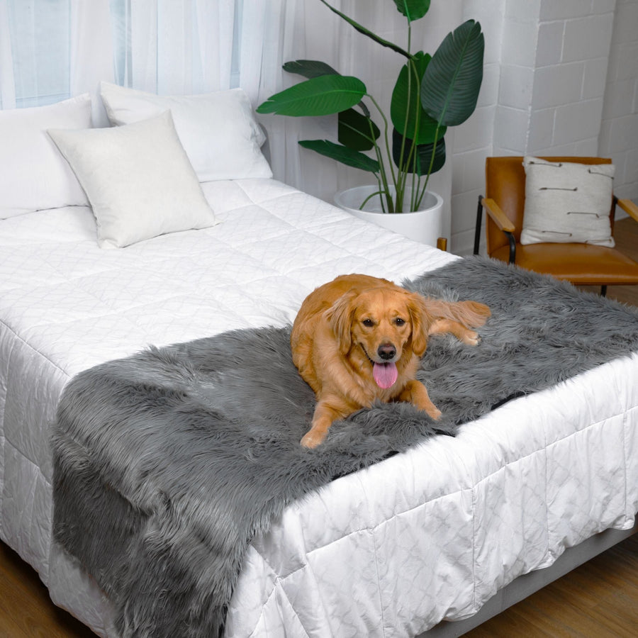PupProtector™ Waterproof Bed Runner - Charcoal Grey - - Dog Blanket by Paw.com