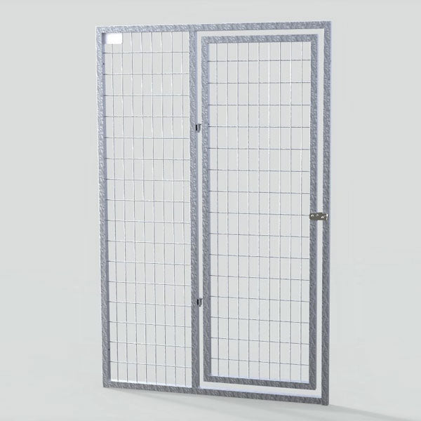 TK Products Door Panel and Stainless Steel Handle - 4’x6′ w 24″ Door - Dog Kennels & Runs Accessories by TK Products