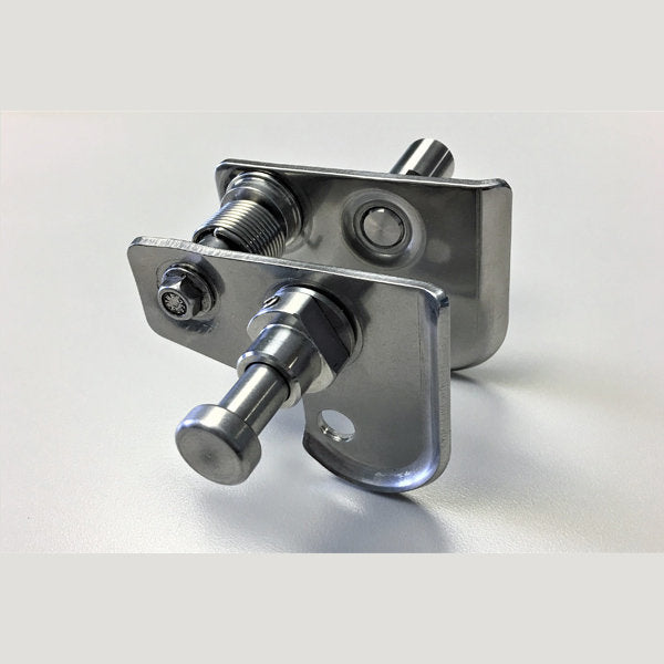 TK Products Quick Lock Door Handle, Stainless Steel w/ Stainless steel spring. - - Dog Kennels & Runs Accessories by TK Products
