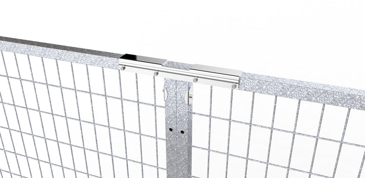 TK Products Panel to Panel Coupling Assembly w – 8 14 x 3/4″ Self-drilling Stainless Steel Screws - - Dog Kennels & Runs Accessories by TK Products