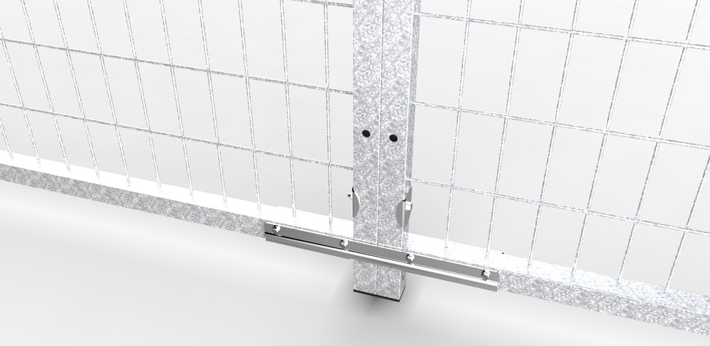 TK Products Panel to Panel Coupling Assembly w – 8 14 x 3/4″ Self-drilling Stainless Steel Screws - - Dog Kennels & Runs Accessories by TK Products