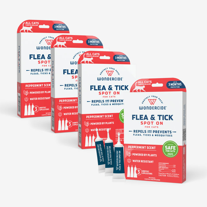 12-Month Flea & Tick Spot On for Dogs + Cats - Cat - sale by Wondercide