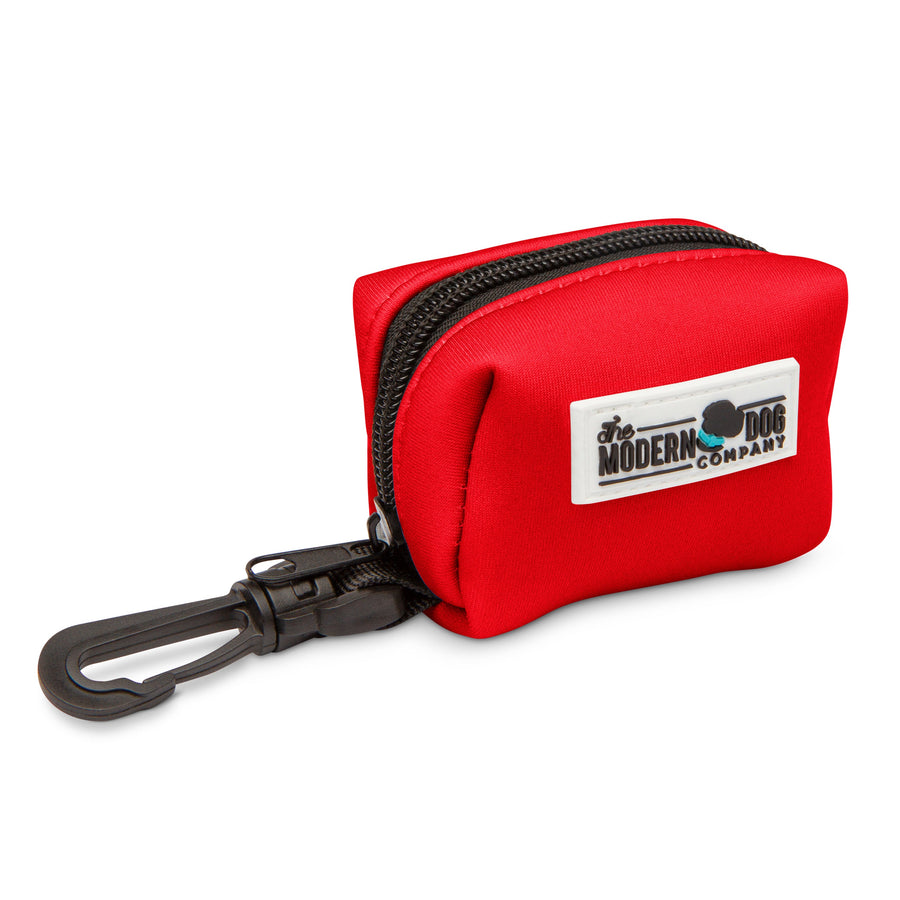 The Modern Dog Company - Ruby Red Poop Bag Holder - - by The Modern Dog Company Store