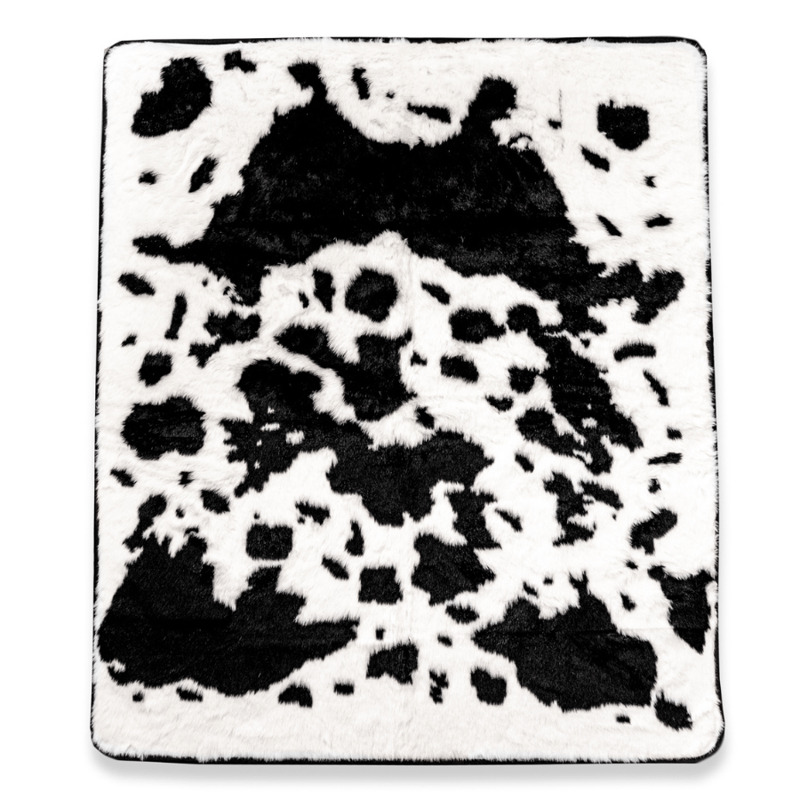 PupProtector™ Waterproof Throw Blanket - Black Faux Cowhide - - Dog Blanket by Paw.com