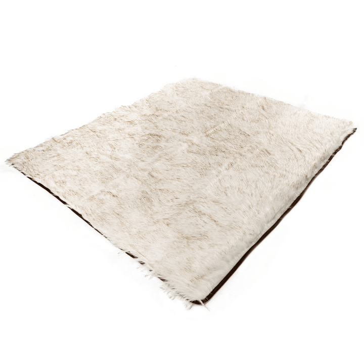 PupProtector™ Waterproof Throw Blanket - White with Brown Accents - - Dog Blanket by Paw.com