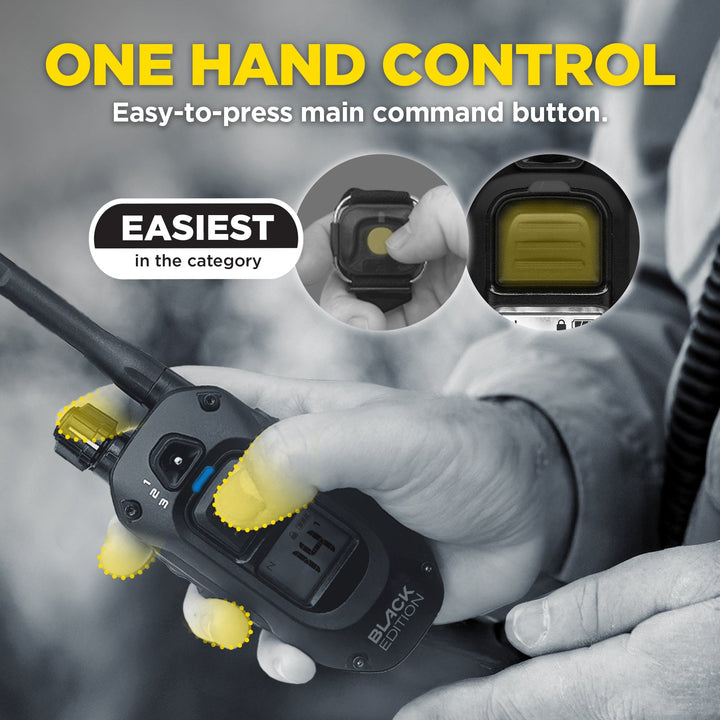 Dogtra 1900X Black Edition 1-Dog Unit E-Collar - - by Dogtra