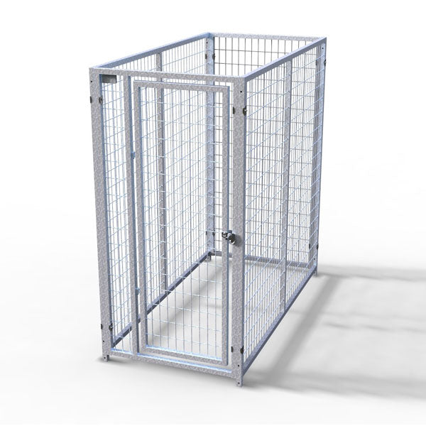 TK Products Complete 3’W Kennel w/8-3” Stainless Steel Bolt Assemblies - 3'Wx6'L - Dog Kennels & Runs by TK Products