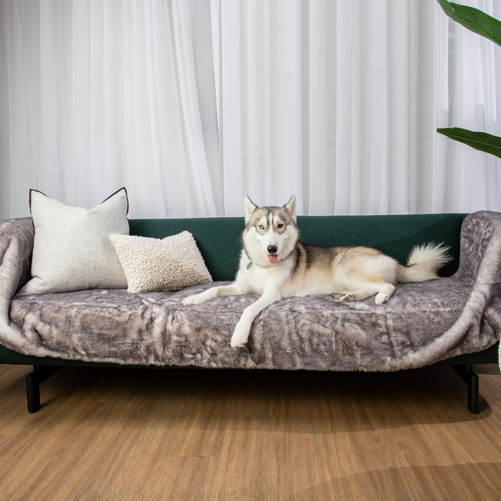 PupProtector™ Luxe Waterproof Bed Runner - Ultra Soft Chinchilla - - Dog Blanket by Paw.com